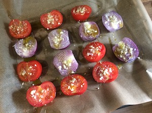 紫玉ねぎとトマトのパスタレシピ2