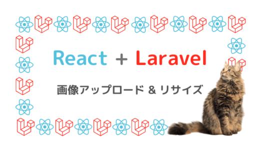 React + Laravel でSPA！画像をリサイズして登録する機能を作る